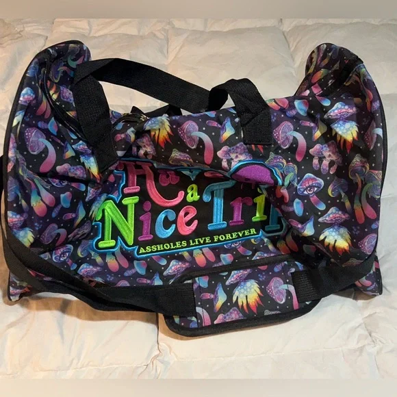 A**holes Live Forever/ Original* Have a Nice Trip Duffle Bag. - Picture 10 of 12